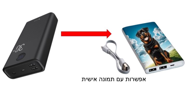 סוללה ניידת איכותית דגם MPB30PD22.5W בצבע שחור מבית MIRACASE