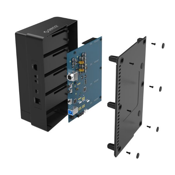 משכפל דיסקים 2.5 / 3.5 4 Bay USB3.0 1 to 3 Clone Hard Drive Dock