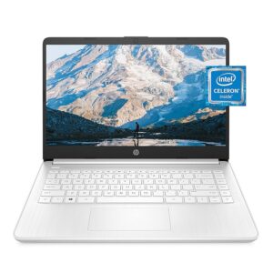 HP 14 Laptop, Intel Celeron N4020, 4 GB RAM, 64 GB Storage, 14-inch Micro-edge HD Display, Windows 11 Home, Thin & Portable, 4K Graphics, One Year of Microsoft 365 (14-dq0040nr,...