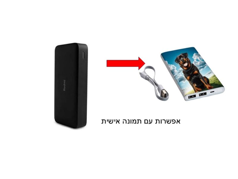 מטען נייד Xiaomi Redmi 18W Power Bank 20,000mAh שיאומי