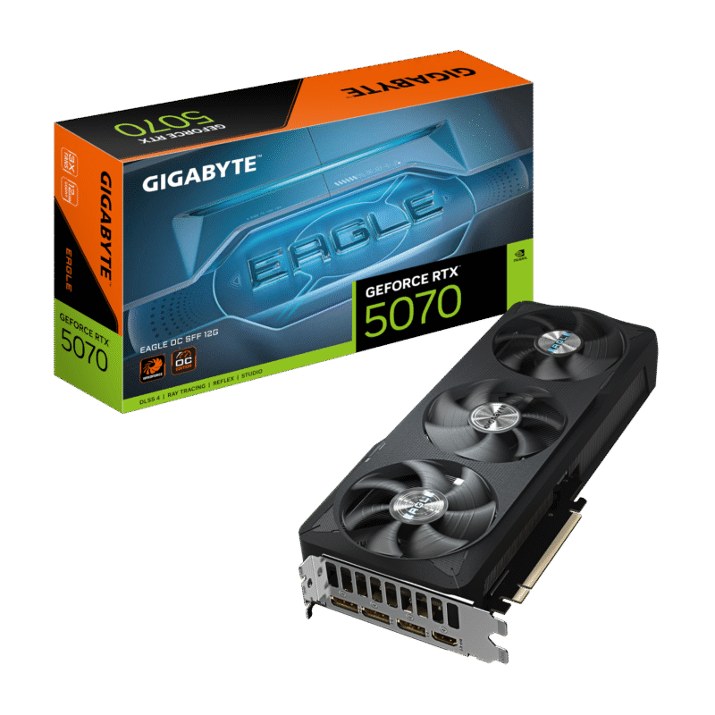 כ.מסך GIGABYTE GeForce RTX 5070 EAGLE OC SFF 12G