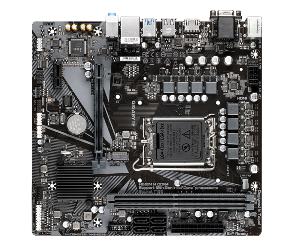 לוח לאינטל דור 12-14 Gigabyte H610M H V2 DDR5 VGA HDMI