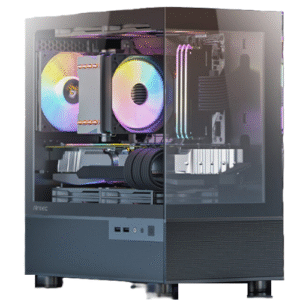 מארז שחור Antec CX200M RGB ELITE M-ATX 5X120mm RGB FANS
