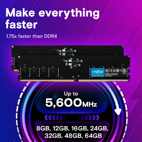 Crucial 32GB DDR5-5600 UDIMM