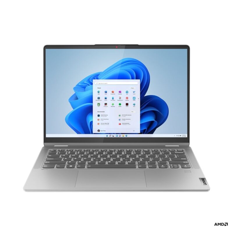 מחשב נייד 14 אינץ מסך מגע Lenovo FLEX 5 AMD RYZEN R7 5825U 16GB 1TB Windows 11 Pro - צבע אפור, 3 שנות אחריות באתר הלקוח