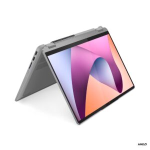מחשב נייד 14 אינץ מסך מגע Lenovo FLEX 5 AMD RYZEN R7 5825U 16GB 1TB Windows 11 Pro - צבע אפור, 3 שנות אחריות באתר הלקוח