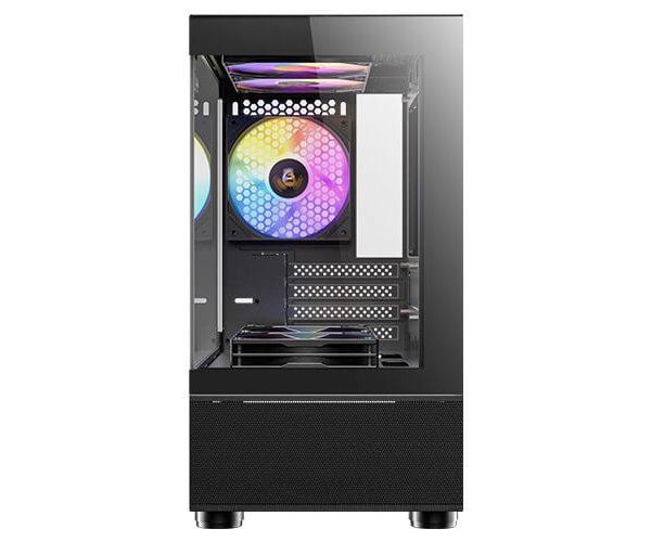 מארז שחור Antec CX200M RGB ELITE M-ATX 5X120mm RGB FANS