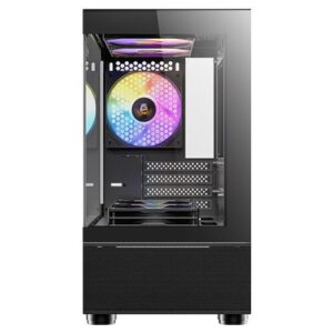 מארז שחור Antec CX200M RGB ELITE M-ATX 5X120mm RGB FANS