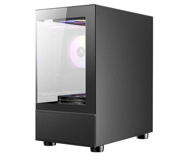 מארז שחור Antec CX200M RGB ELITE M-ATX 5X120mm RGB FANS