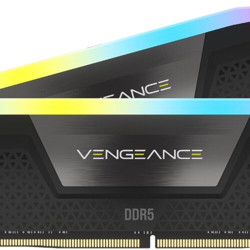 ז. לנייח CORSAIR VENGEANCE RGB DDR5 RAM 32GB 2x16GB 6000MHz CL30