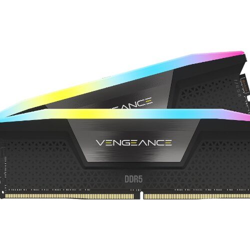 ז. לנייח CORSAIR VENGEANCE RGB 64GB 2x32GB DDR5 6000MHz C30
