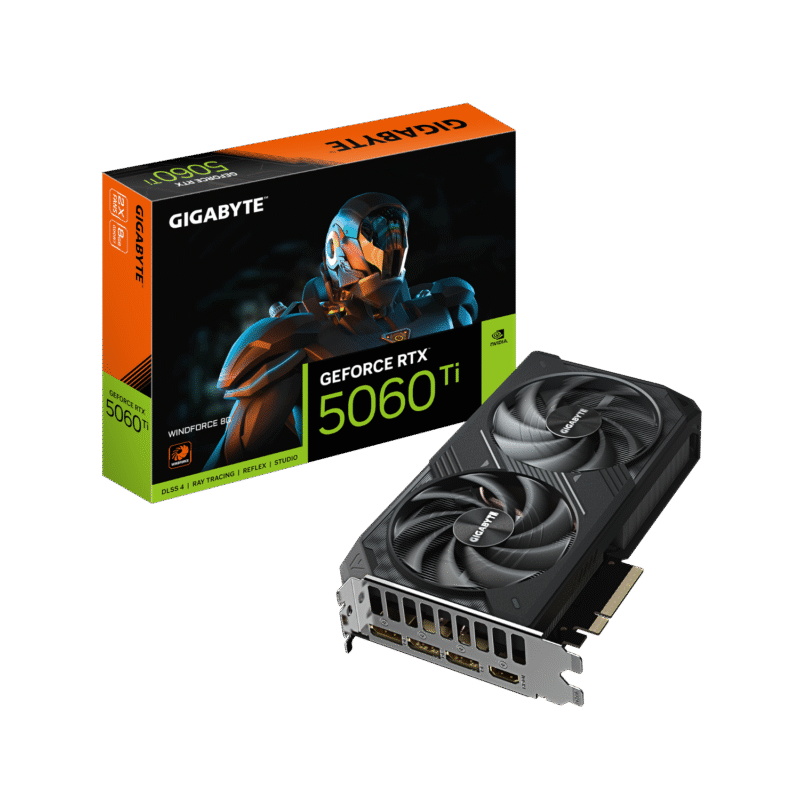 כרטיס מסך Gigabyte RTX 5060 Ti WindForce 2 OC 8GB