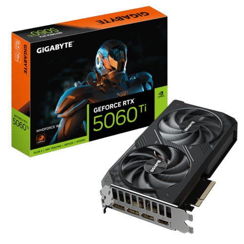 כרטיס מסך Gigabyte RTX 5060 Ti WindForce 2 OC 16GB