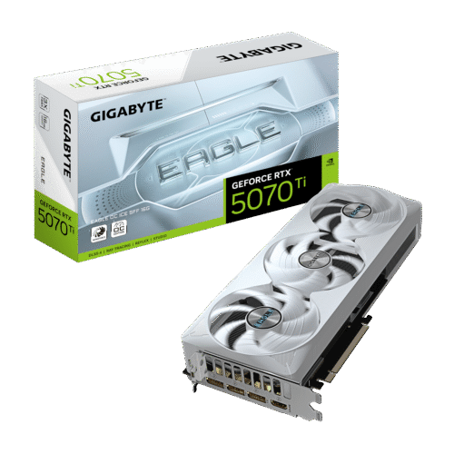 כרטיס מסך GIGABYTE GeForce RTX 5070 Ti EAGLE OC ICE SFF 16G