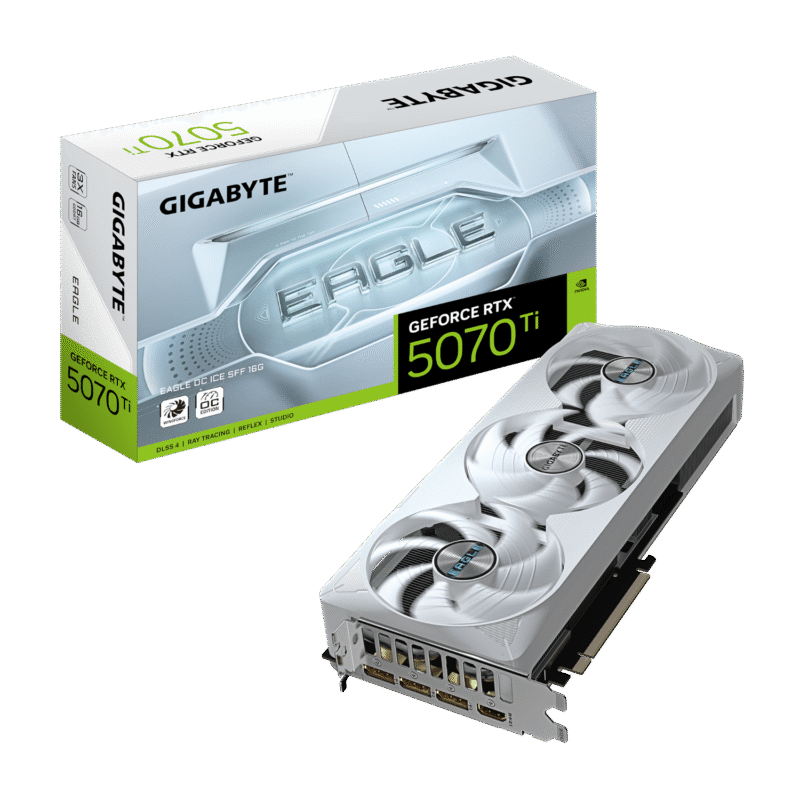 כרטיס מסך GIGABYTE GeForce RTX 5070 Ti EAGLE OC ICE SFF 16G