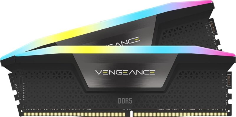 זכרון לנייח Corsair Vengeance RGB Black 64GB 2X32 6400MHz DDR5 C4