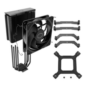 מאורר למעבד Cooler Master212 Black AirCooler 210W TDP AMD/INTEL