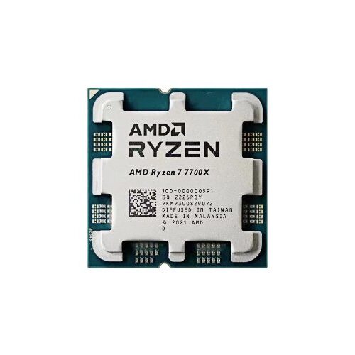 מעבד AMD ZEN4 R7 7700X Tray no Fan AM5 TDP 105W Up to 4.5Ghz 8Crs