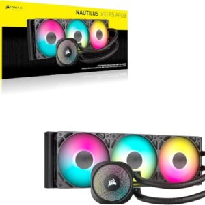קירור נוזלי Corsair iCUE NAUTILUS 360 RS RGB Black 360mm AIO