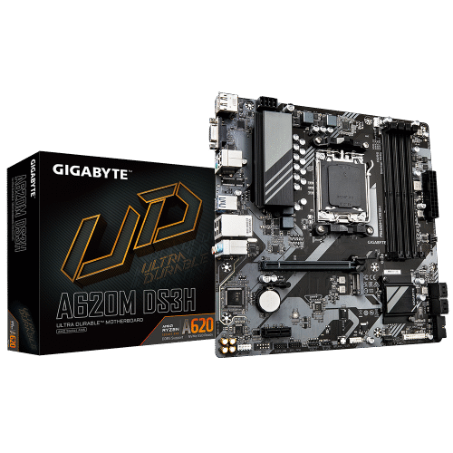לוח למעבדי Gigabyte A620M DS3H DDR5 PCIE4.0 DP HDMI VGA AMD AM5
