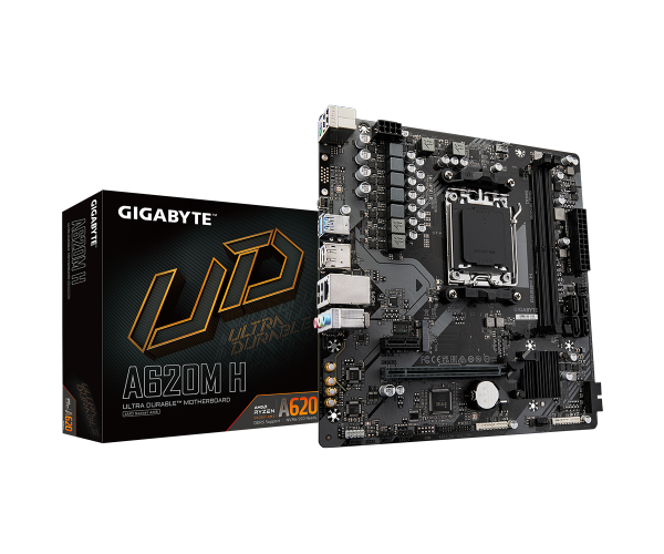 לוח למעבדי Gigabyte A620M H DDR5 1.2 mATX DP HDMI AM5 AMD
