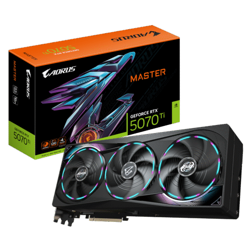 כרטיס מסך GIGABYTE AORUS GeForce RTX 5070 Ti MASTER 16G