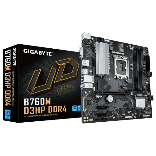 לוח אם אינטל GIGABYTE B760M D3HP DDR4 mATX DP HDMI VGA LGA1700