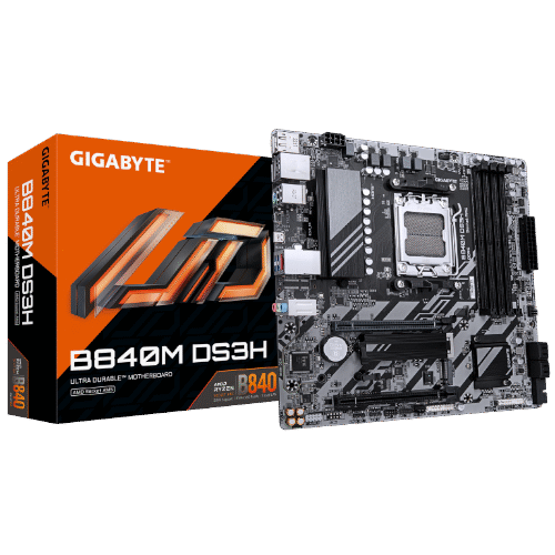 B840M-DS3H-01-1 לוח אם Gigabyte B840M DS3H for AMD AM5 Cpu DDR5 HDMI