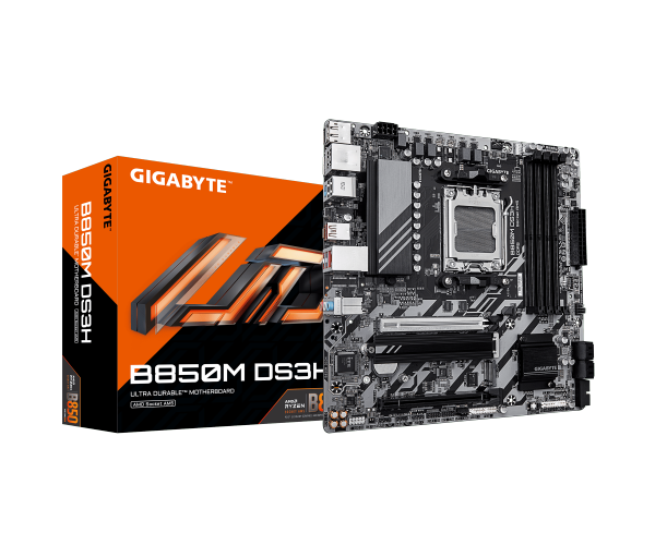 לוח אם GIGABYTE B850M DS3H DDR5 MICRO-ATX AM5 2.5GBE LAN