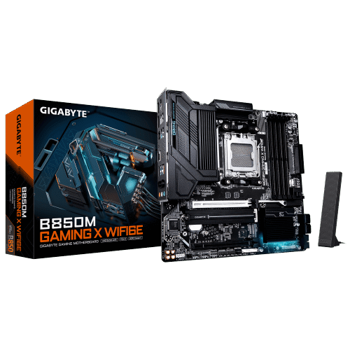 B850M-GAMING-X-WIFI6E-01 לוח אם GIGABYTE B850M GAMING X WIFI6E MICRO-ATX DDR5 AM5 BT 2.5GB