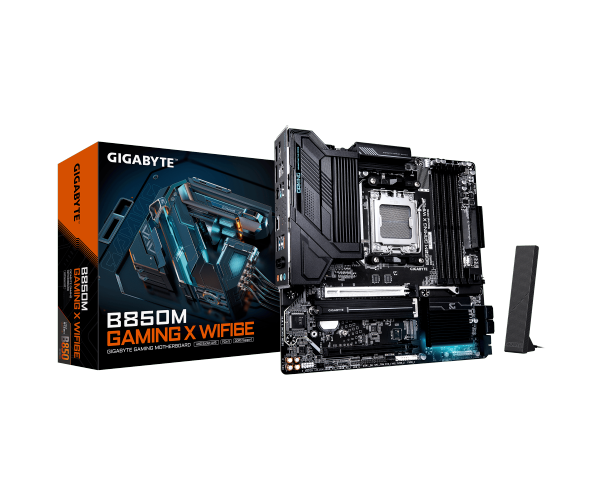 לוח אם GIGABYTE B850M GAMING X WIFI6E MICRO-ATX DDR5 AM5 BT 2.5GB