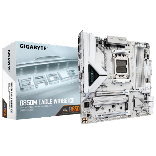 לוח אם GIGABYTE B850M EAGLE WIFI6E ICE M-ATX DDR5 AM5 BT 2.5GB