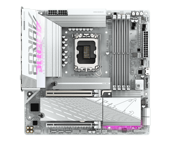 לוח למעבד דור 15 Gigabyte B860M AORUS ELITE WIFI6E ICE ATX 2.5GB