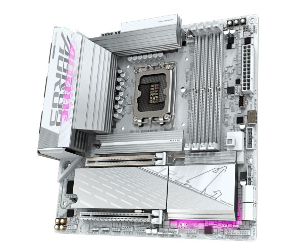 לוח למעבד דור 15 Gigabyte B860M AORUS ELITE WIFI6E ICE ATX 2.5GB