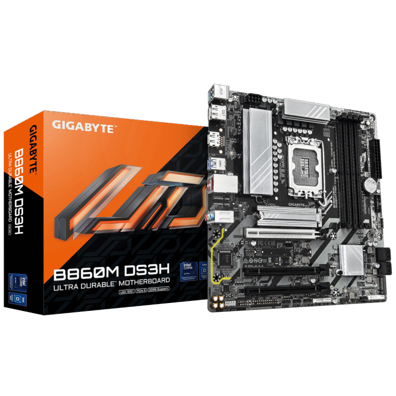 לוח לאינטל דור 15 Gigabyte B860M DS3H Micro-ATX WIFI BT DDR5