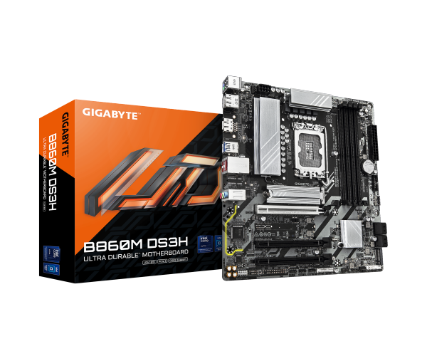 לוח אם GIGABYTE B860M DS3H 1.0 Micro-ATX DDR5 LGA1851 2.5GbE Lan