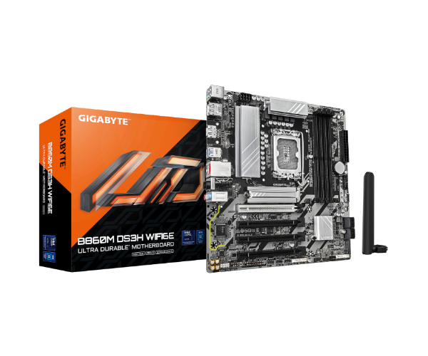 לוח לאינטל דור 15 Gigabyte B860M DS3H Micro-ATX WIFI BT DDR5