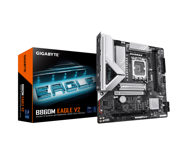 לוח למעבד דור 15 Gigabyte B860M EAGLE V2 M-ATX 2.5GB LAN
