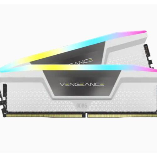 זכרון לנייח CORSAIR Vengeance RGB 32GB 2x16GB DDR5 5600 C40 White