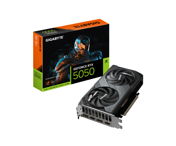 כרטיס מסך Gigabyte GeForce RTX 5050 WindForce OC 8GB 2xDP 2xHDMI