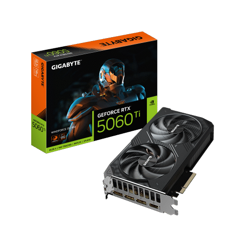 כרטיס מסך Gigabyte RTX 5060 Ti WindForce 2 OC 16GB