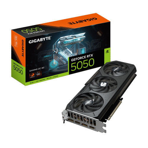 GeForce_RTX™_5050_GAMING_OC_8G-011-1 כרטיס מסך Gigabyte GeForce RTX 5050 Gaming OC 8GB 2xDP 2xHDMI