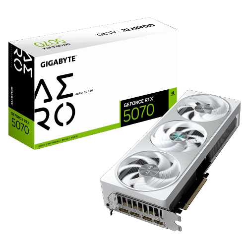כ.מסך GIGABYTE GeForce RTX 5070 AERO OC 12G