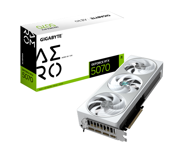 כ.מסך GIGABYTE GeForce RTX 5070 AERO OC 12G