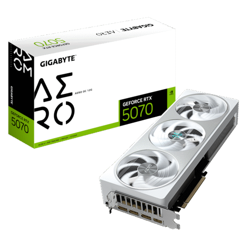 כ.מסך GIGABYTE GeForce RTX 5070 AERO OC 12G