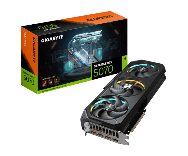 כ.מסך GIGABYTE GeForce RTX 5070 GAMING OC 12G
