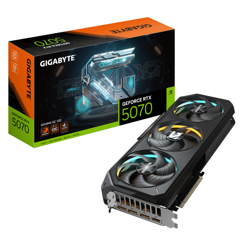 כ.מסך GIGABYTE GeForce RTX 5070 GAMING OC 12G