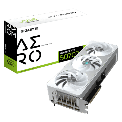 כרטיס מסך GIGABYTE GeForce RTX 5070 Ti AERO OC 16G