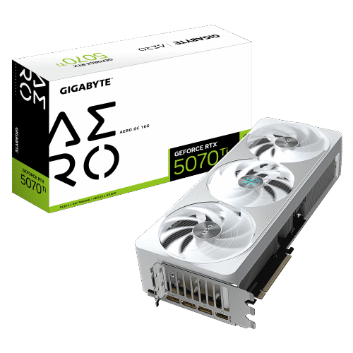 כרטיס מסך GIGABYTE GeForce RTX 5070 Ti AERO OC 16G