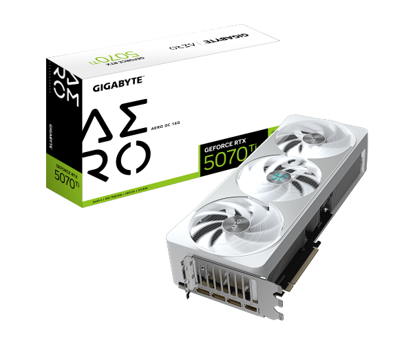 כרטיס מסך GIGABYTE GeForce RTX 5070 Ti AERO OC 16G